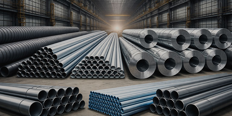 Steel products warehouse